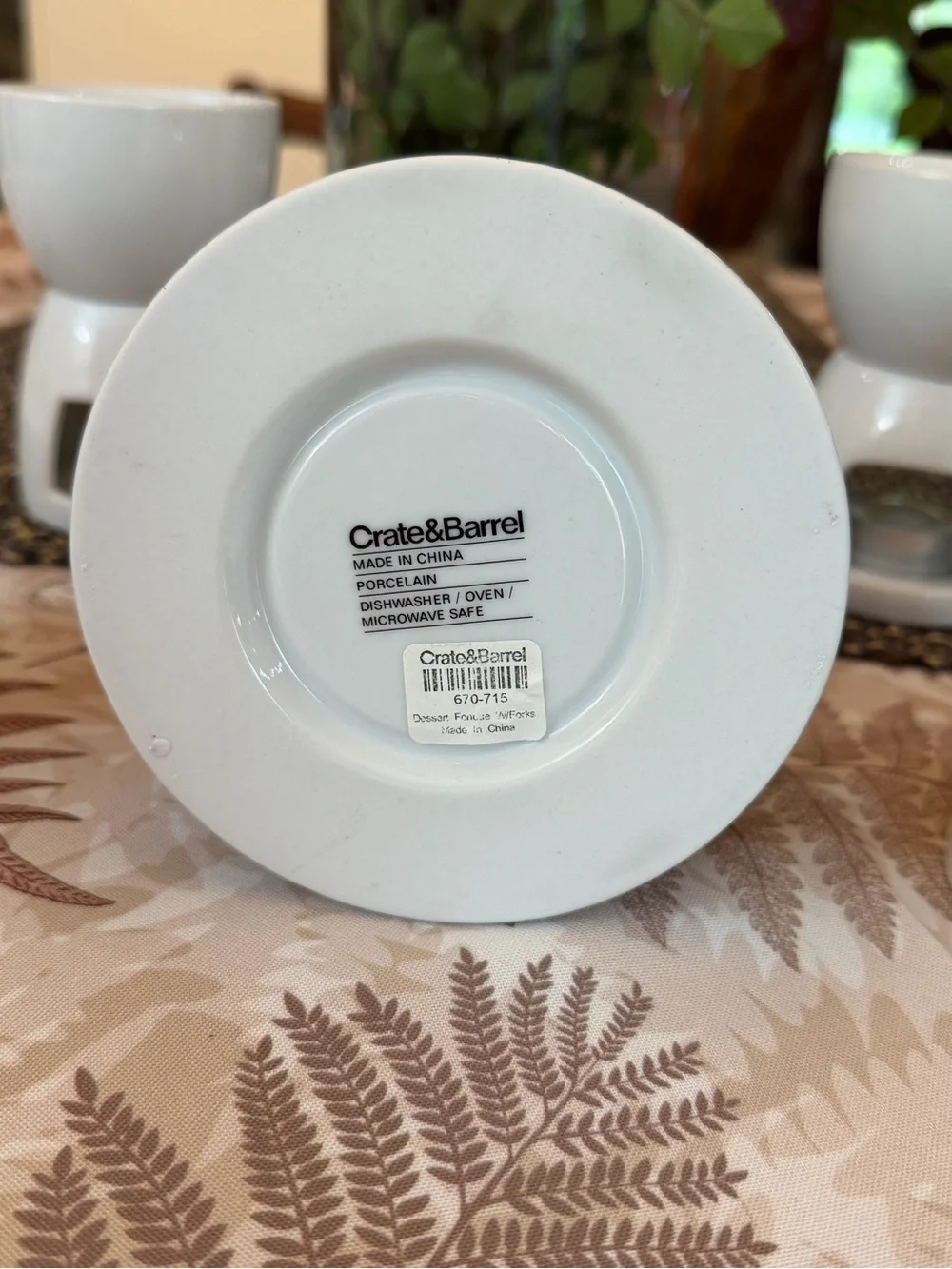 Crate&Barrel elegant white